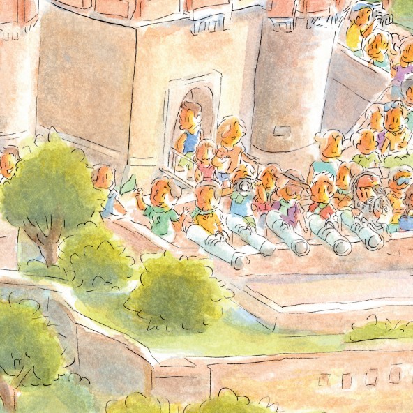 Citadelle — illustration aquarelle